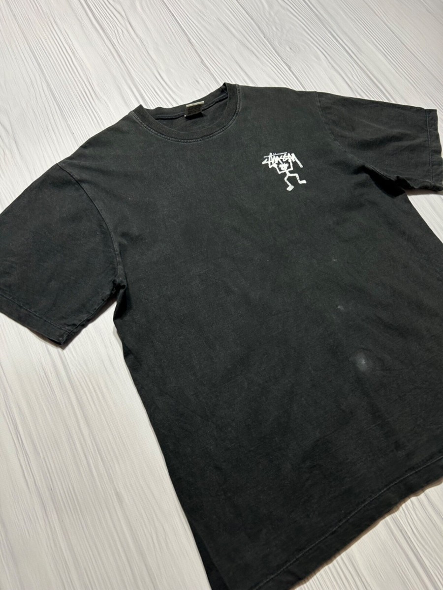 ゆ*あ様 90s old Stussy ブラック メッシュ Tシャツ RARE Vintage