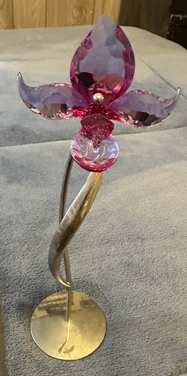 Swarovski Crystal Paradise Flower Dorora Fuchsia Rain Orchid NO