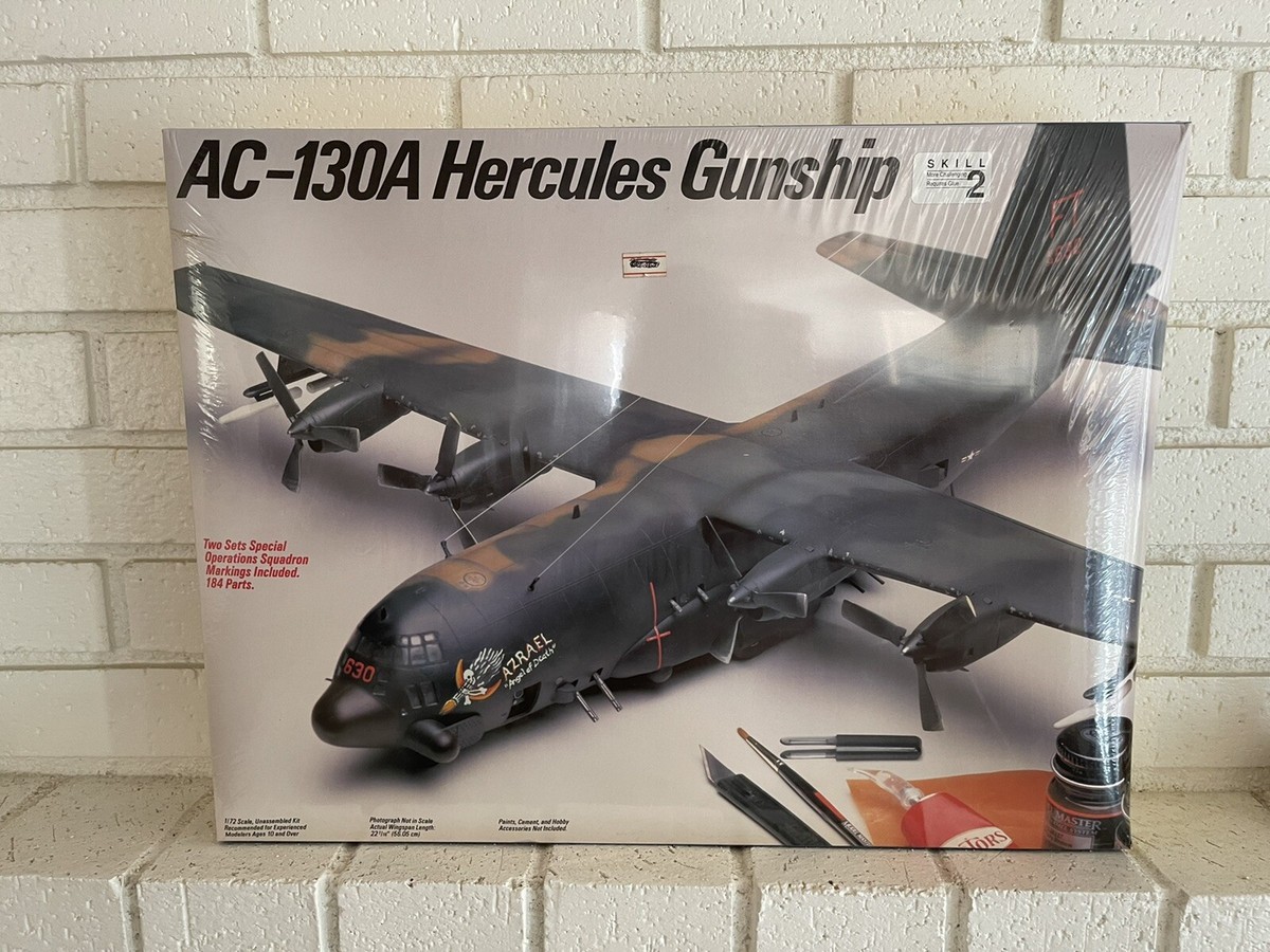 Testors AC-130A Hercules Gunship Plane 1/72 Scale Model Kit