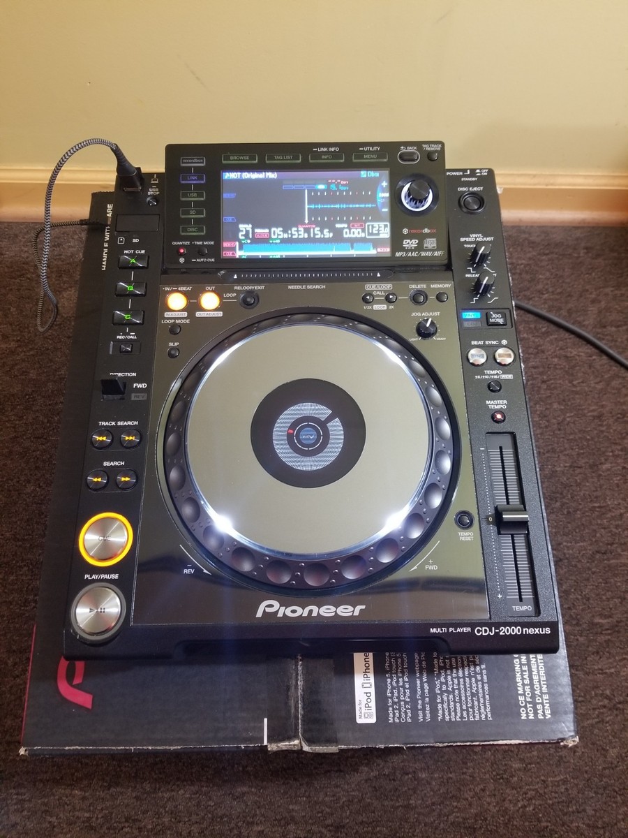 Pioneer CDJ-2000NXS Digital DJ Turntable - Black for sale online