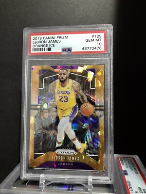 2019-20 Panini Prizm Orange Ice LEBRON