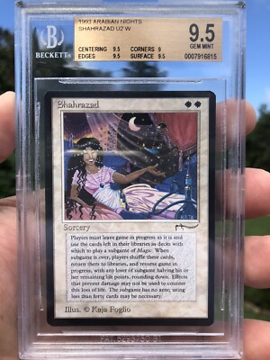 SHAHRAZAD, ARABIAN NIGHTS, 1993 MTG, RARE, BGS 9.5, GRADED 
