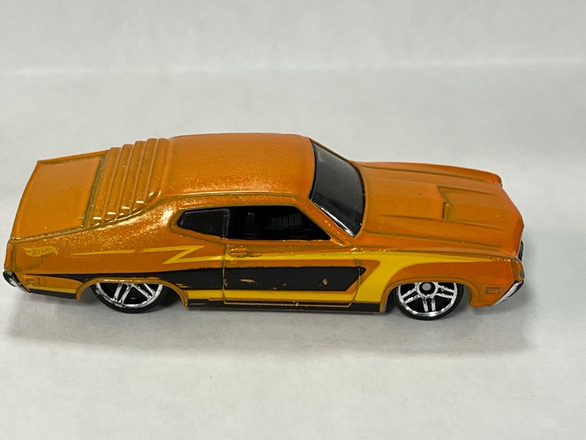 Hot Wheels Flames - 2007 Mattel '70 Ford Torino Orange 1:64