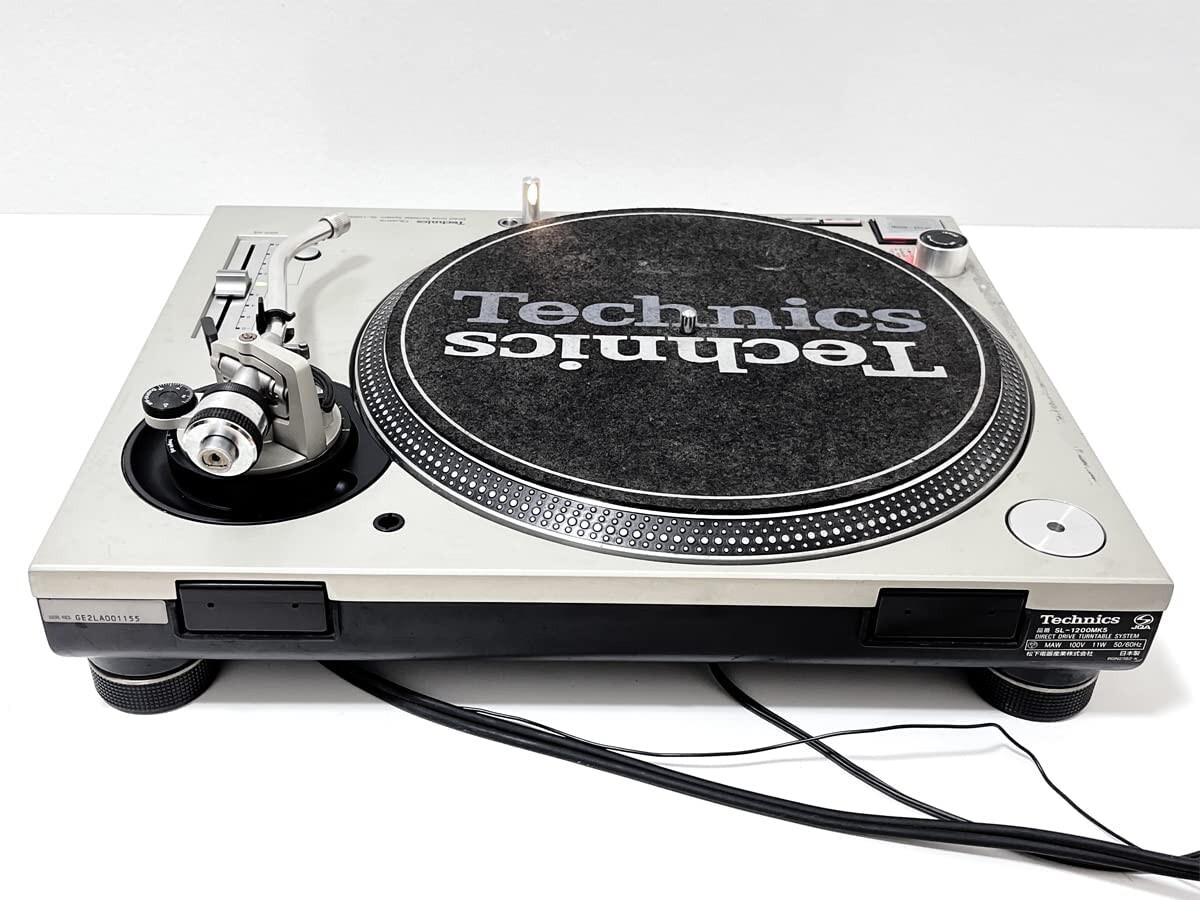 Used Technics SL-1200MK5 Silver DJ Turntable Direct Drive