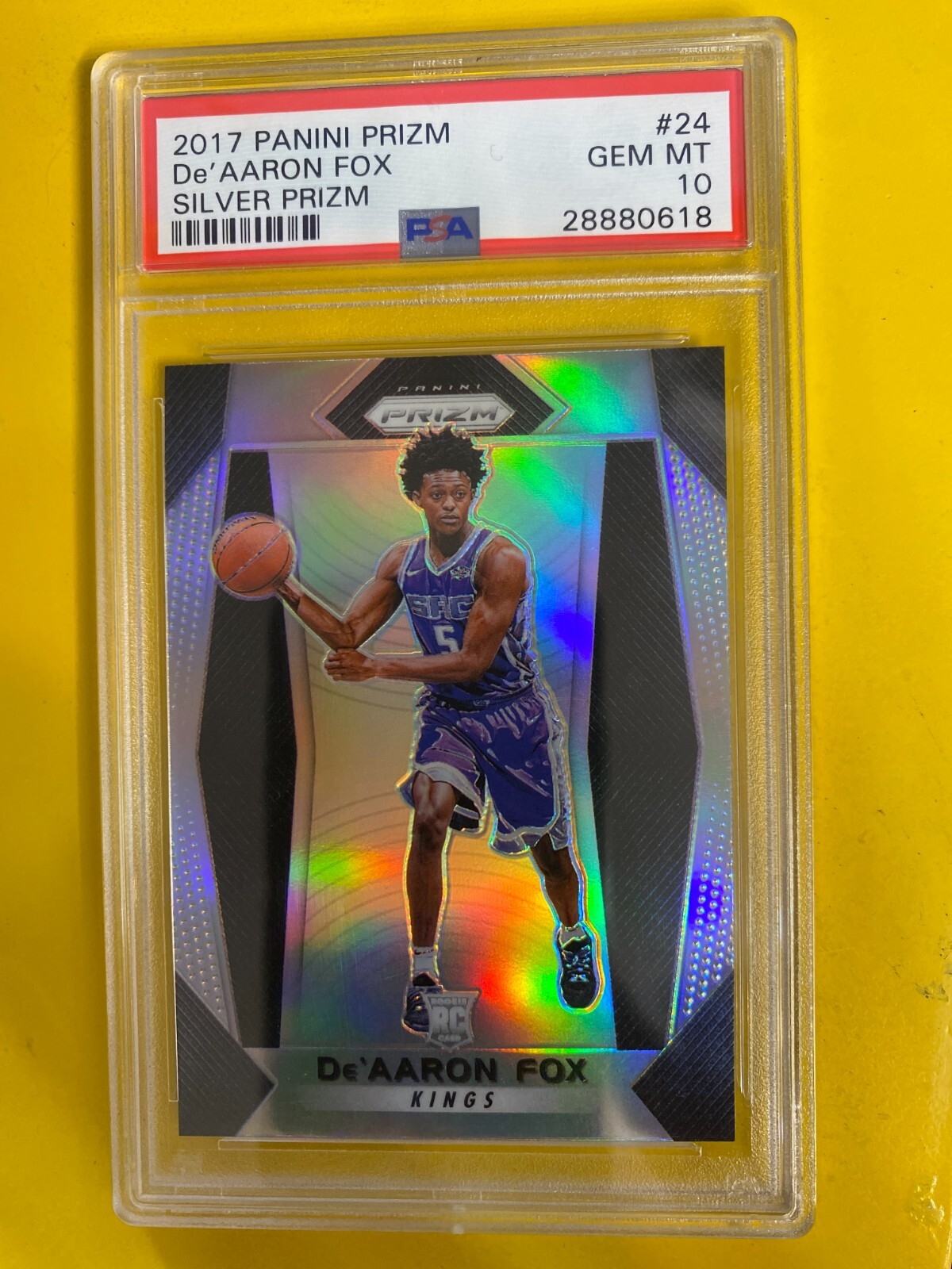 De'Aaron Fox RC autograph /199シリ silver De'Aaron Fox RC