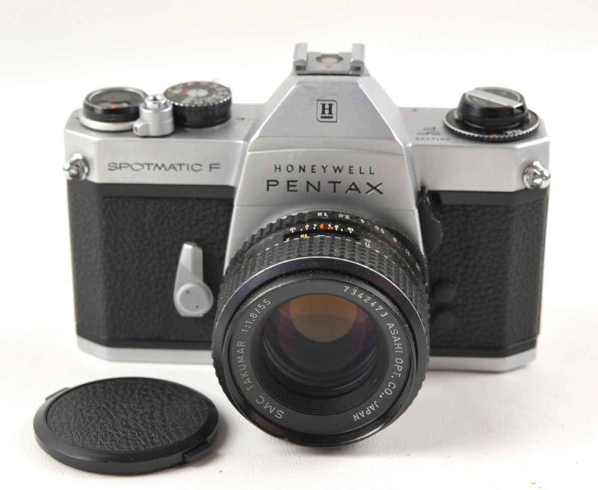 Asahi Pentax Spotmatic F Chrome 35mm Film SLR /w SMC Takumar 55mm