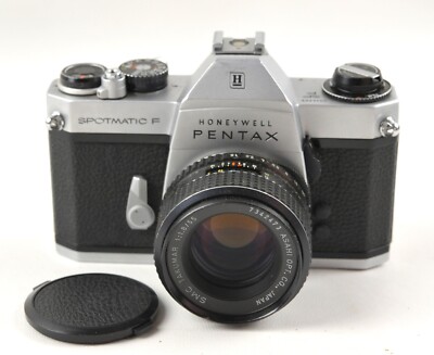 Asahi Pentax Spotmatic F Chrome 35mm Film SLR /w SMC Takumar 55mm