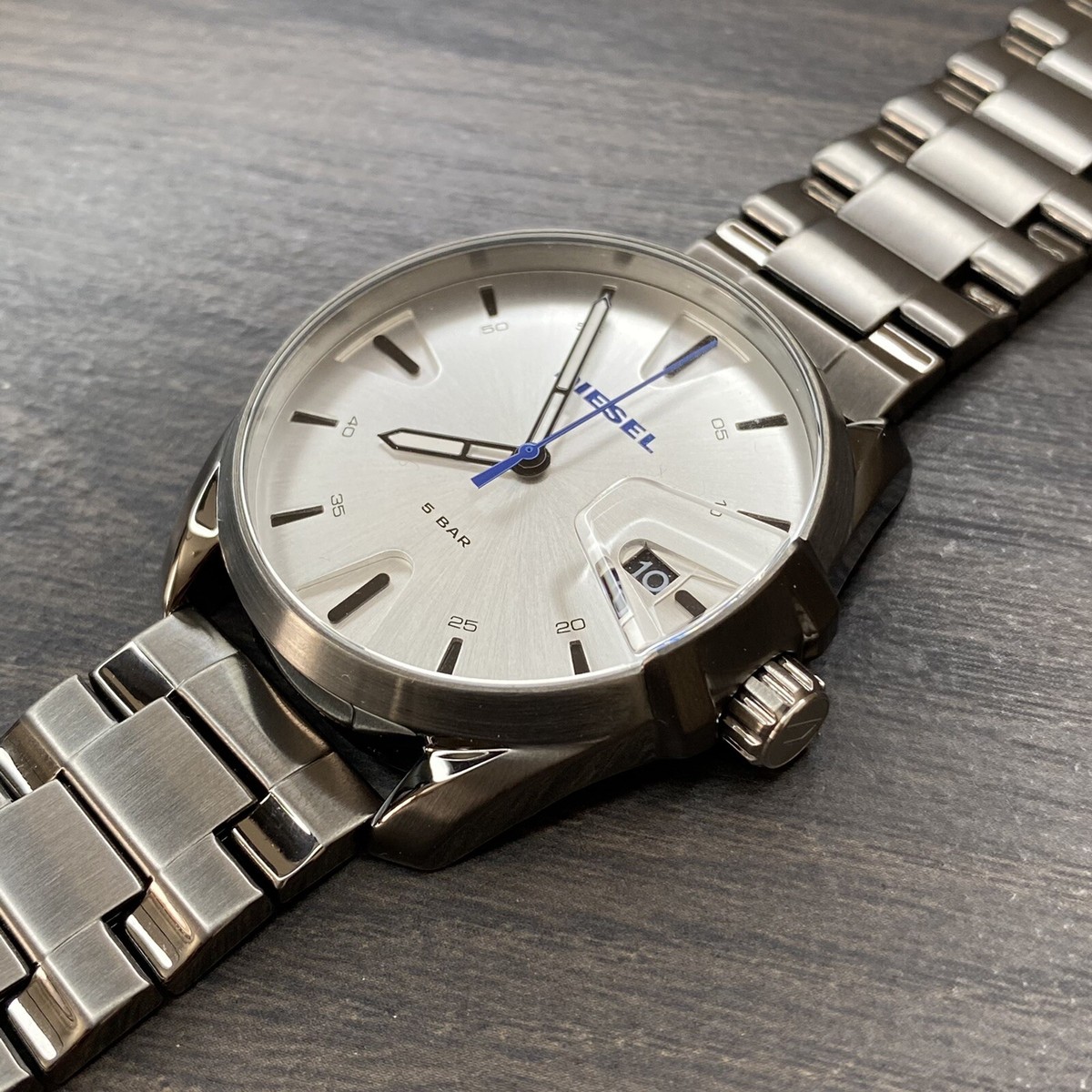 Diesel Watch Men In Black Stainless Steel Band DZ1864 | eBay