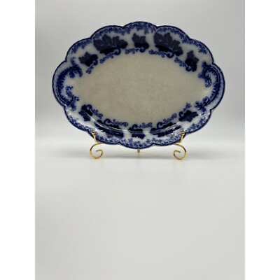 Oval Flow Blue - Flo Blue Platter | Normandy by Johnson Bros