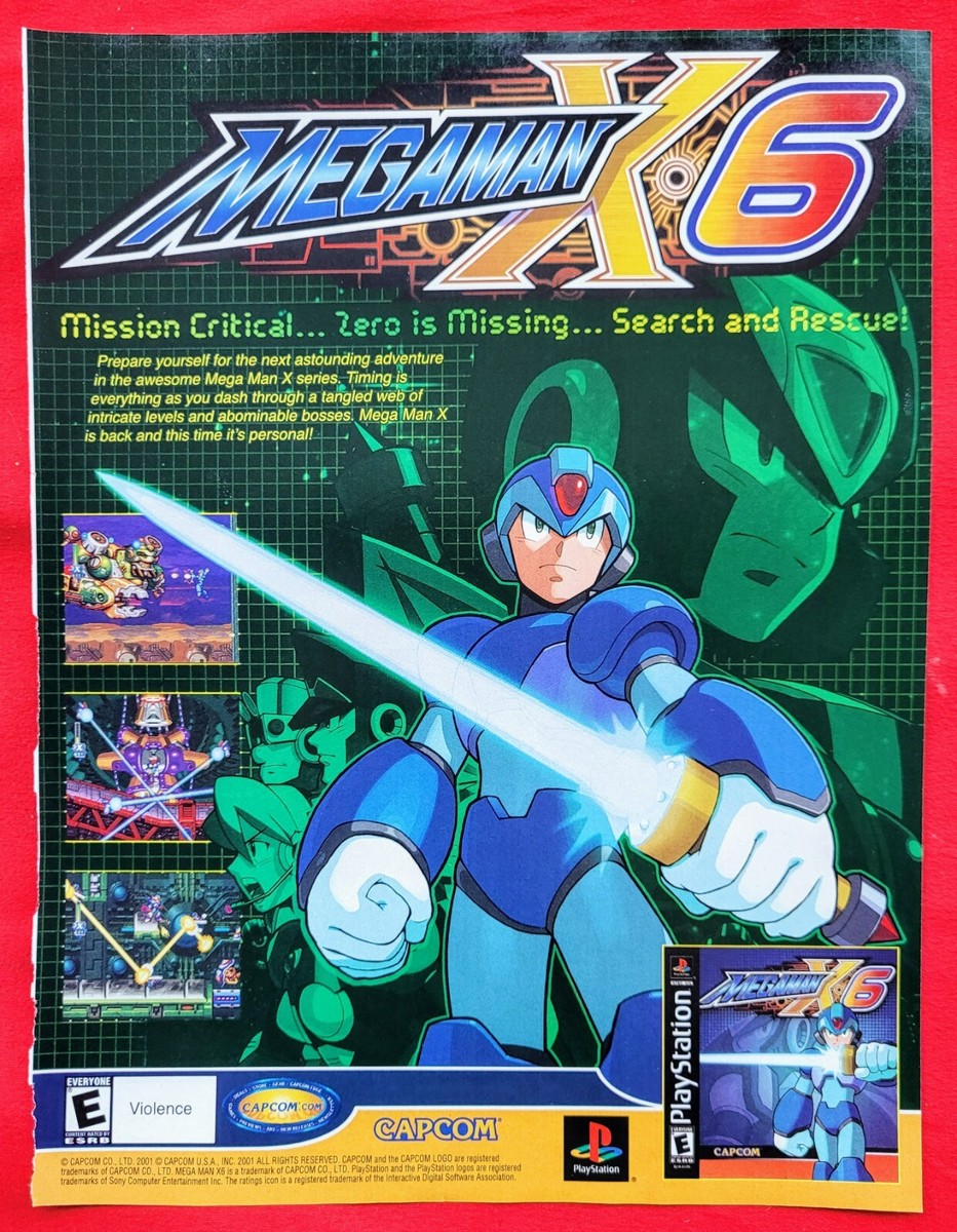 希少 ロックマン X コマンドミッション ROCKMAN 販促ポスター 希少