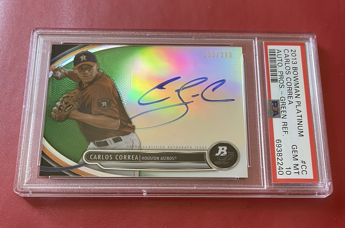 CARLOS CORREA bowman refractor auto