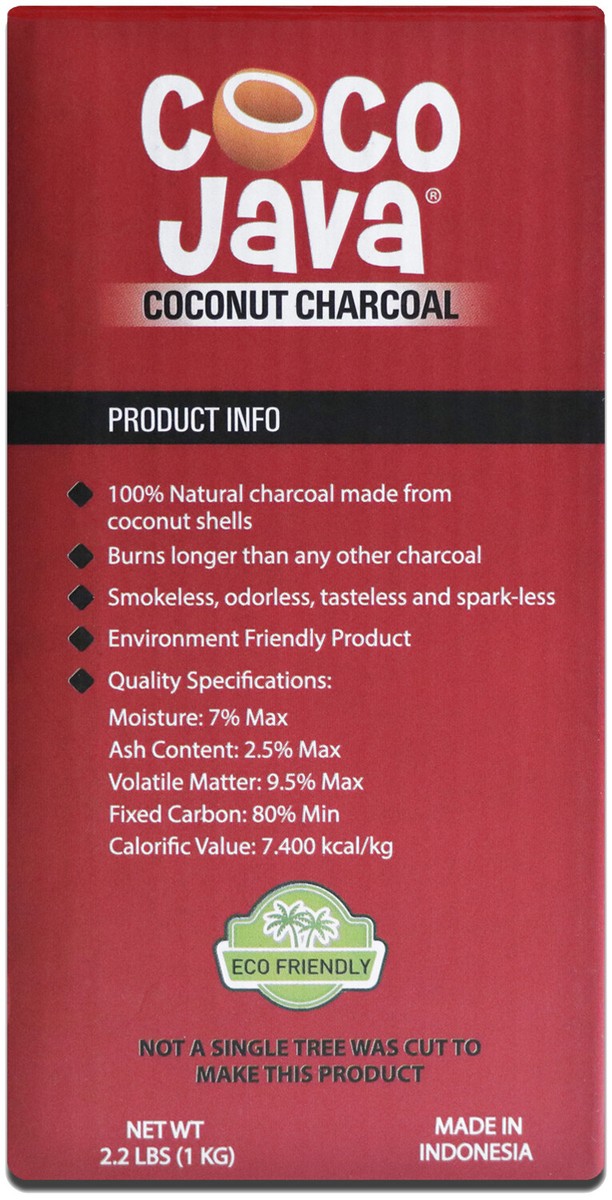 Coco Java Natural Coconut Hookah Charcoal Shisha Coal 72 Pieces