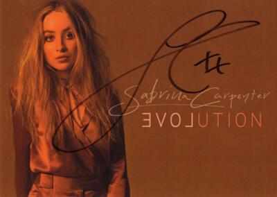 Sabrina Carpenter Signed Autograph 5x7 Evolution Promo Photo Card