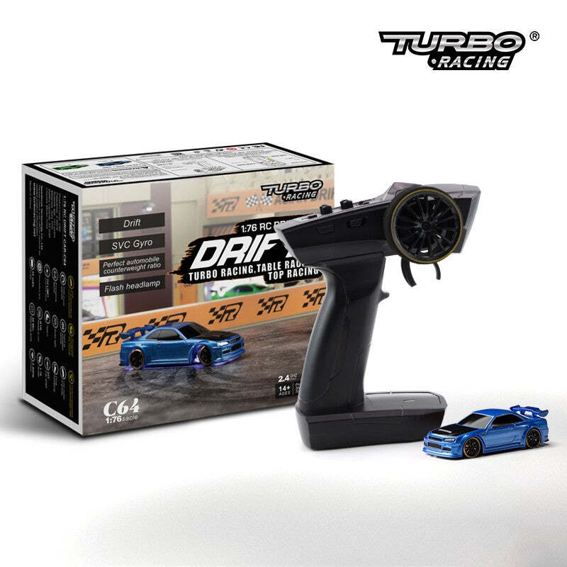 Turbo Racing C64 1:76 Drift Car - BLUE | eBay