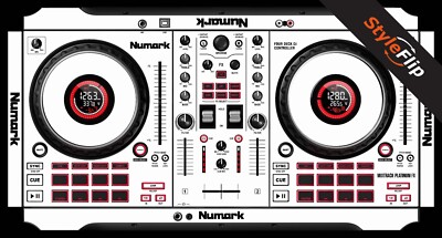 Numark Mixtrack Platinum FX Skin | Color White | Protective Decal