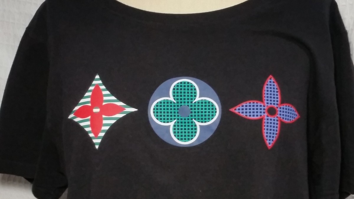 Louis Vuitton Black T-shirt Floral inside out LV Shirt Size XXL