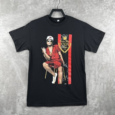 Bruno Mars The 24K Magic Tour 2017 Tee Shirt Black Size Medium | eBay