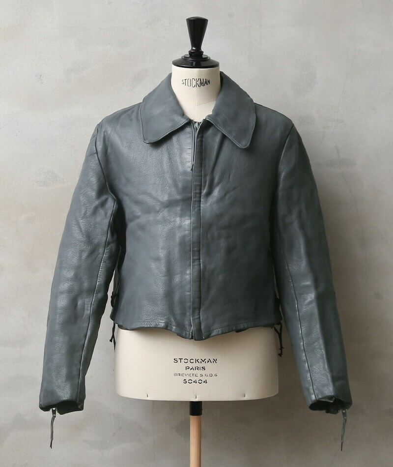 Military Real Used German BM Federal Navy Submarine Leather Jacket