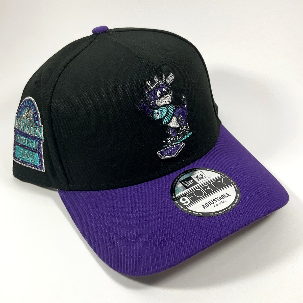New Era Colorado Rockies DINGER Grape Exclusive 9FORTY A-Frame