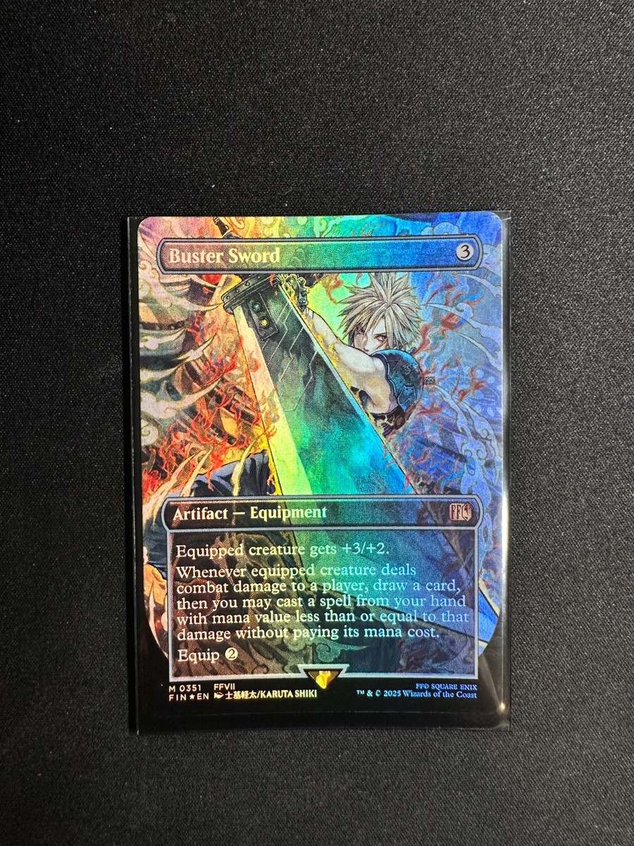 MTG バスターソード、ボーダーレス foil MTG バスターソード、ボーダー