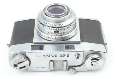As-Is】Olympus 35-S Rangefinder Film Camera D zuiko 45mm f/3.5