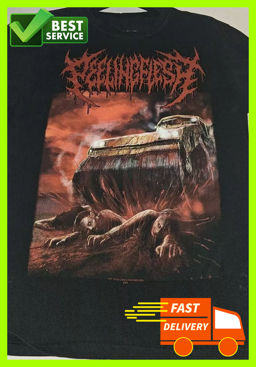 Peeling Flesh T-Shirt Short Sleeve Unisex Cotton | eBay