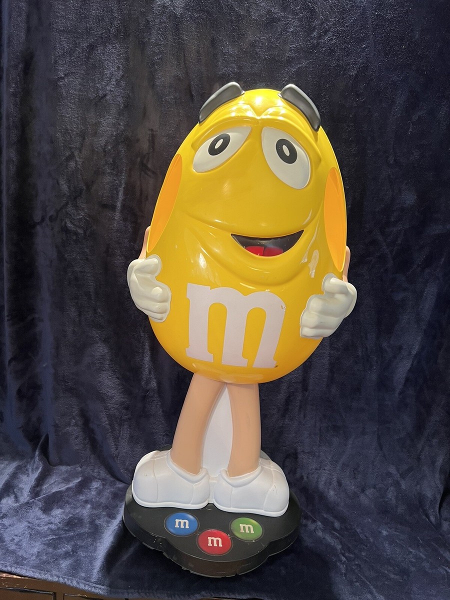 Giant Yellow Peanut M&M Store 42” Display/Dispenser On Wheels 2006