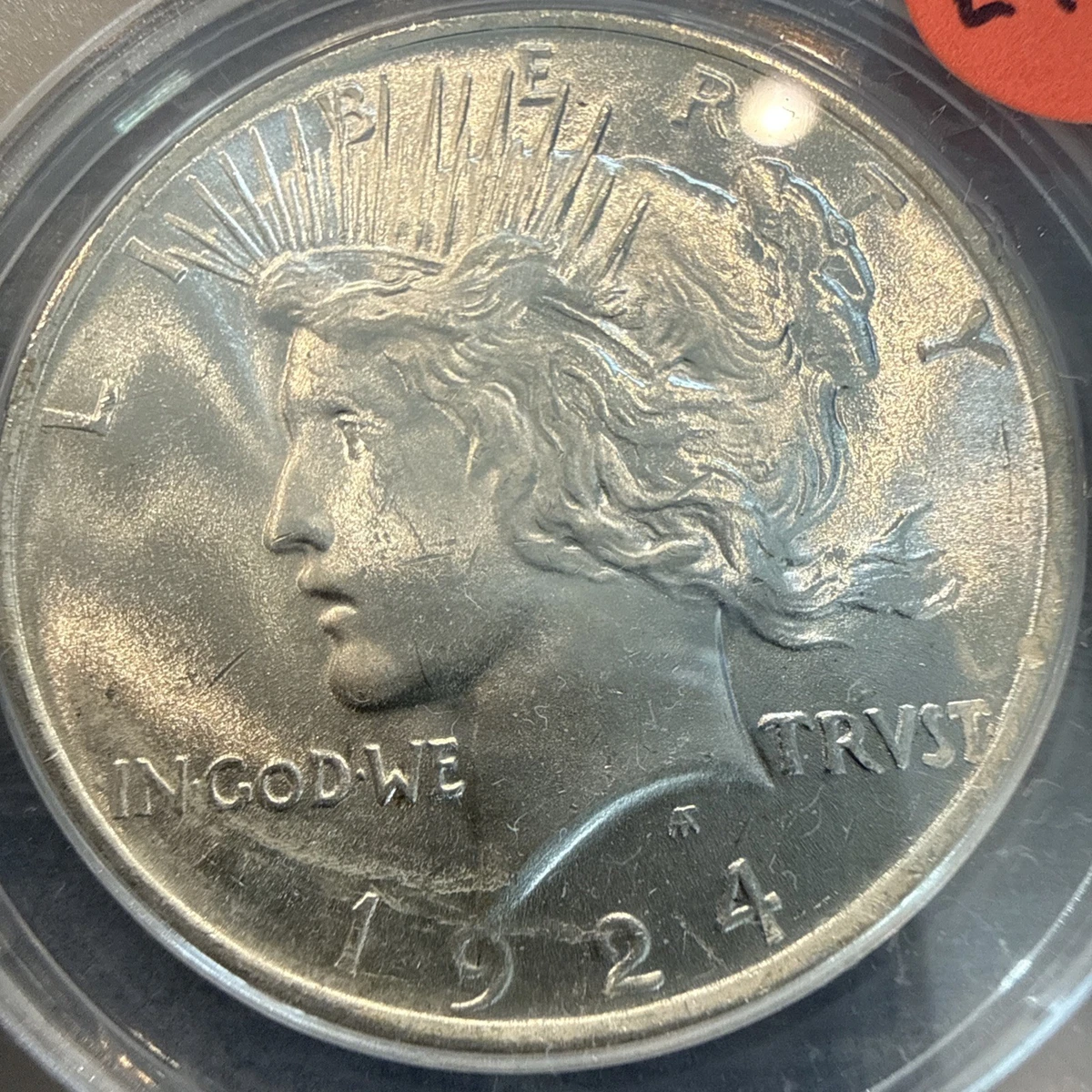 MS 64 Graded 1924 Year Peace Dollars (1921-1935) for sale | eBay