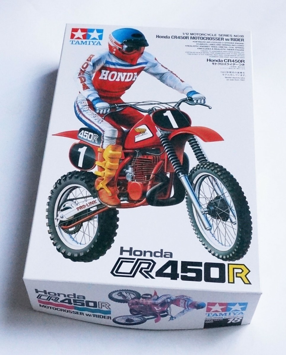 タミヤ 1/12 ホンダCR450R モトクロッサー タミヤ 1/12 オートバイ