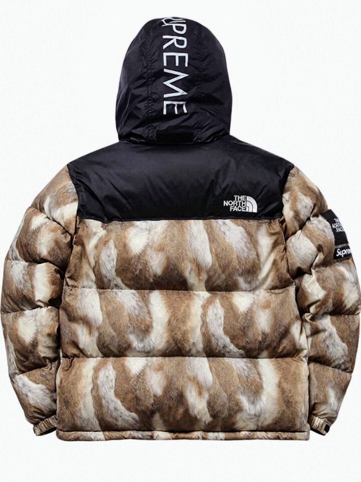 The North Face x Supreme Nuptse Fur Print Jacket | eBay