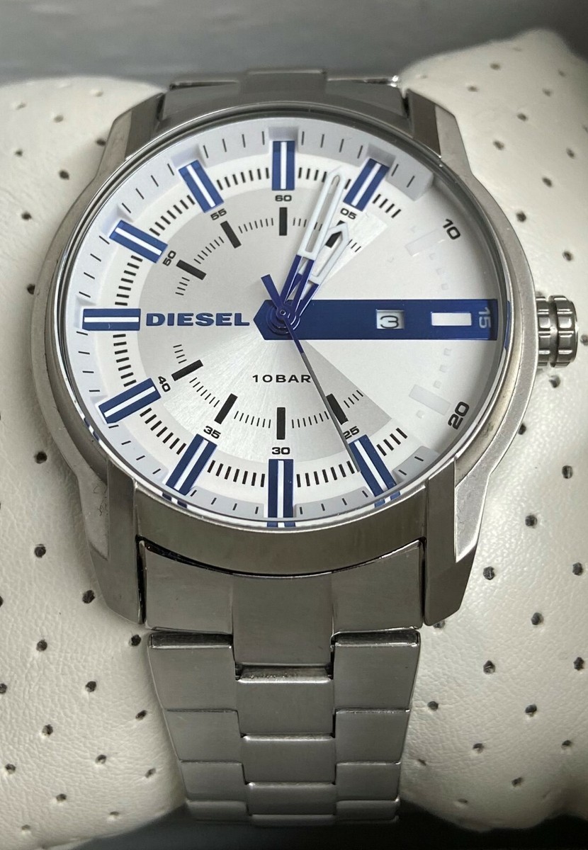 Diesel Men's SIlver Dial Stainless Steel Watch DZ1852 | eBay