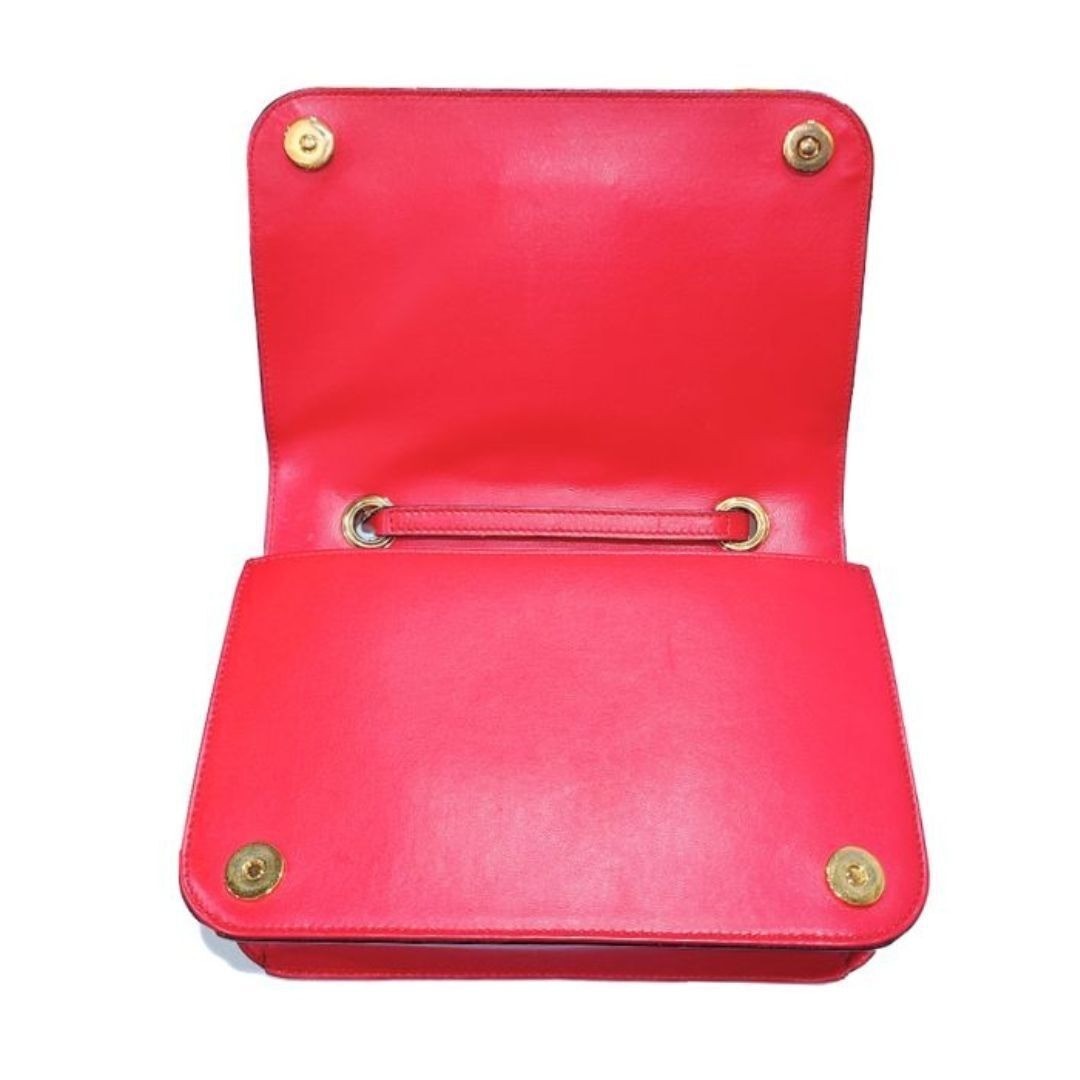 MOSCHINO & McDonald's collaboration Quilting Red Shoulder bag With