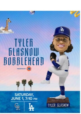 非売品・新品】LA Dodgers Tyler Gla ボブルヘッド 2025 Dodgers Tyler