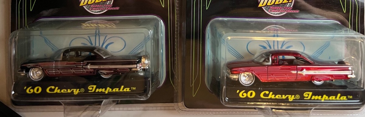 STREET LOW 1:64 Scale 2-'60 CHEVY Impala by Jada Toys (RED/BLK