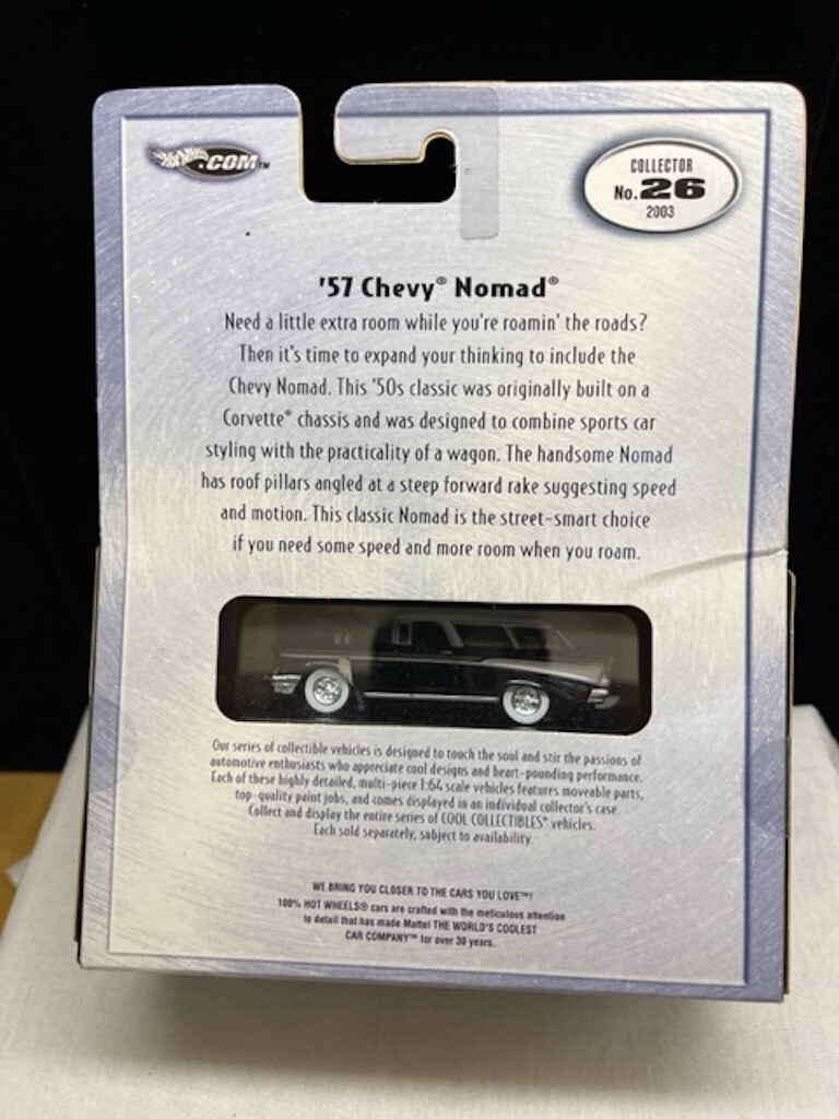 100% ホットウィール 1957 CHEVY NOMAD サイン入り Hot Wheels 100