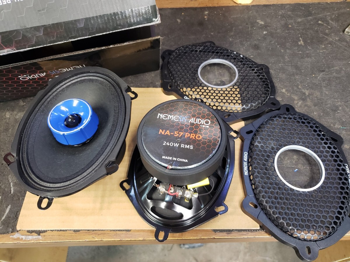 Nemesis Audio 5x7 6x8 2 way Pro Audio Midrange Tweeter Speakers