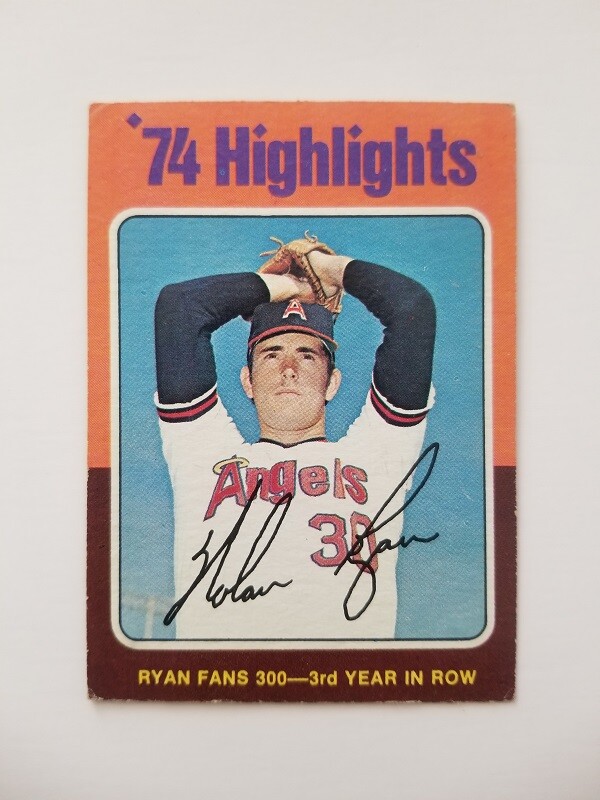 NOLAN RYAN 1975 TOPPS BASEBALL CARD #5 300 K'S CARD ANGELS | eBay
