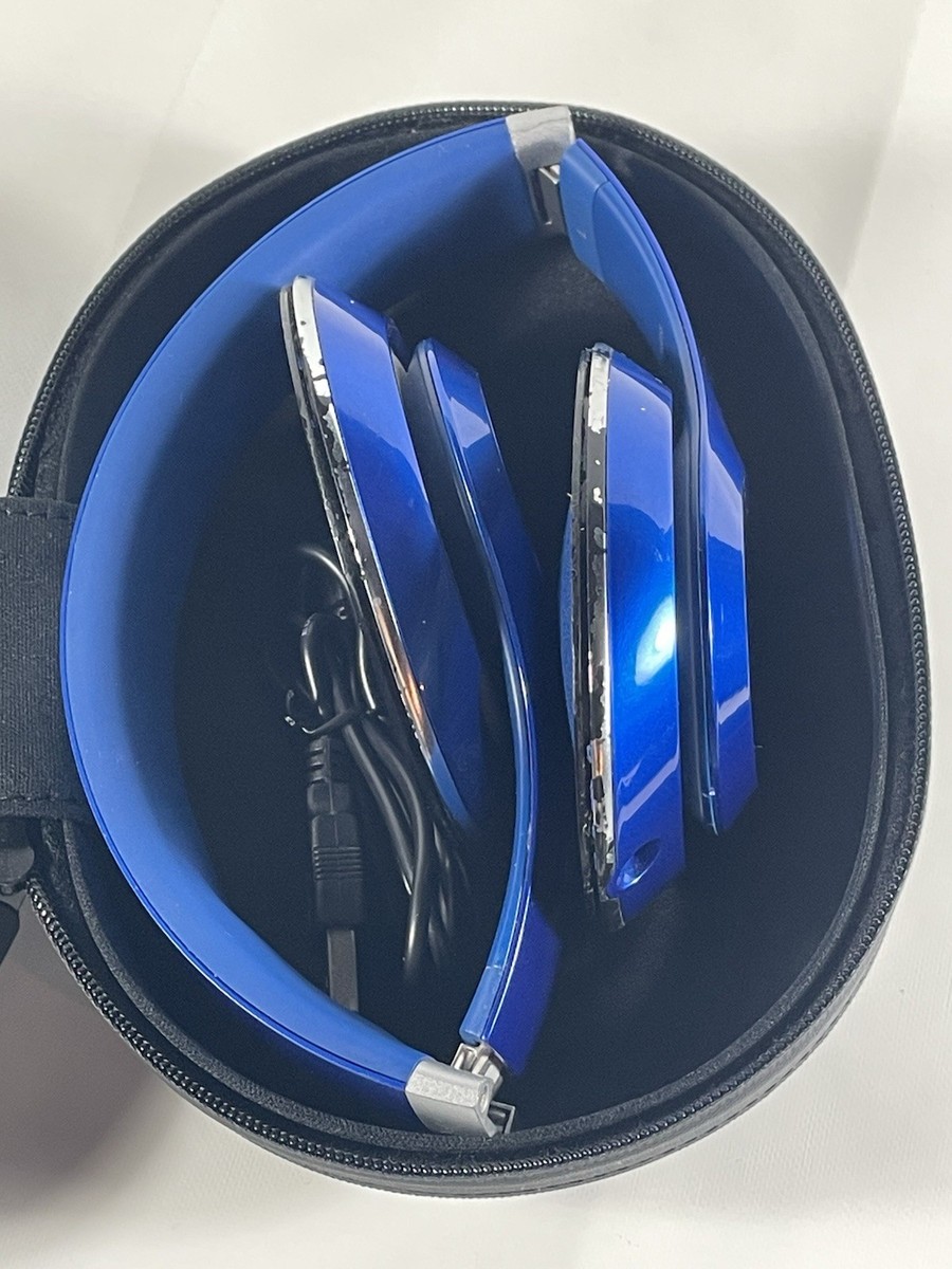 Beats B0501 Studio Wireless Headphone Noise Cancelling Blue W/Case