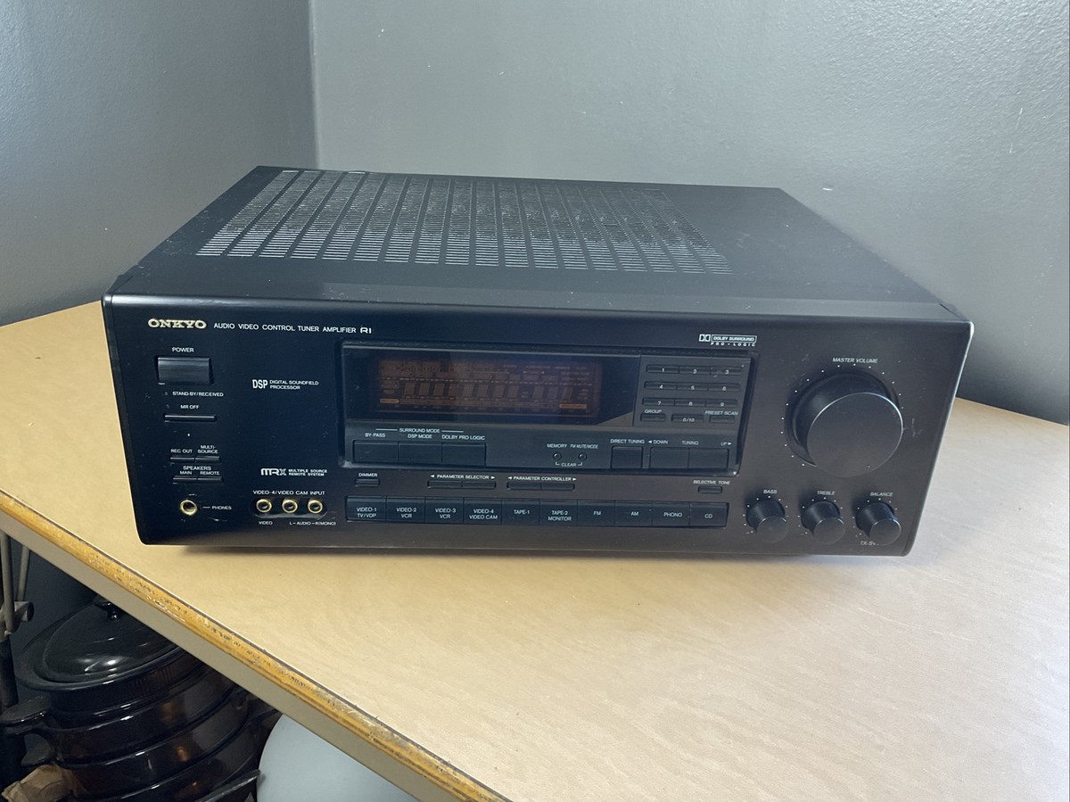 Vintage Onkyo Audio Video Tuner Amplifier R1 TX-SV636 With Phono