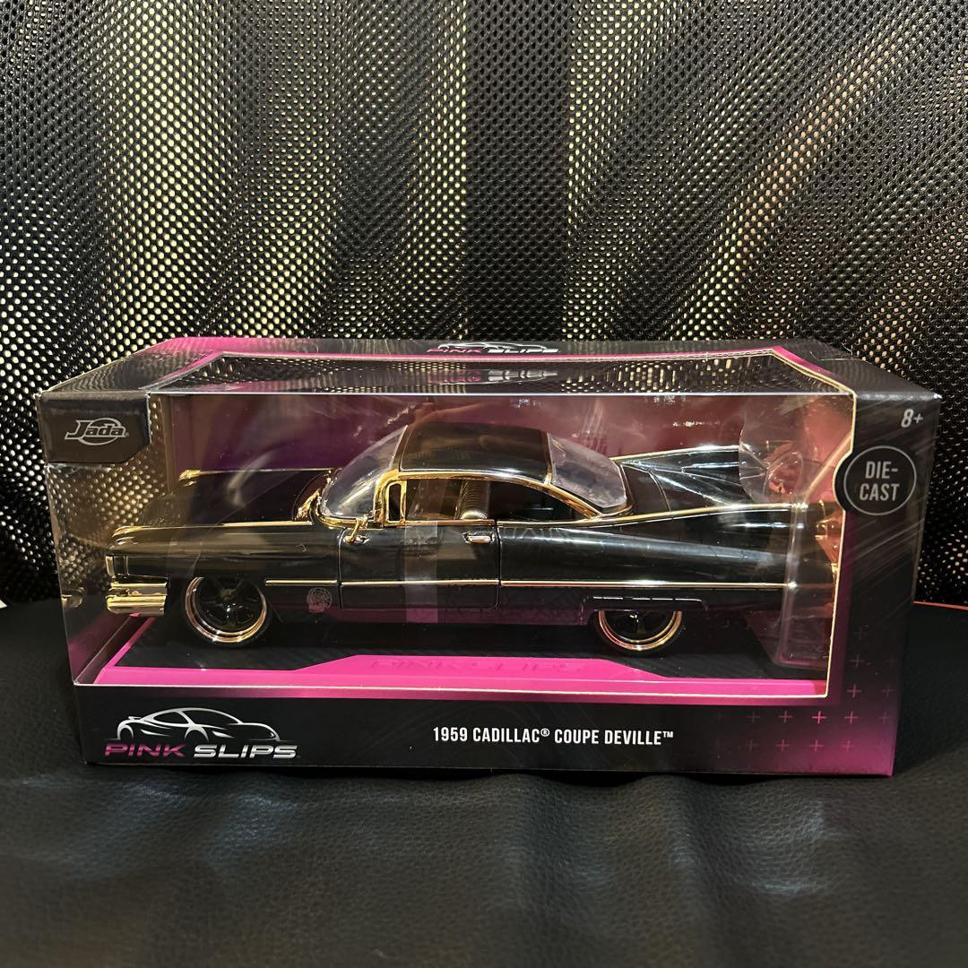 ミニカー JADA 1/24 1959CADILLAC COUPE DEVILLE NEW 2025 Jada PINK