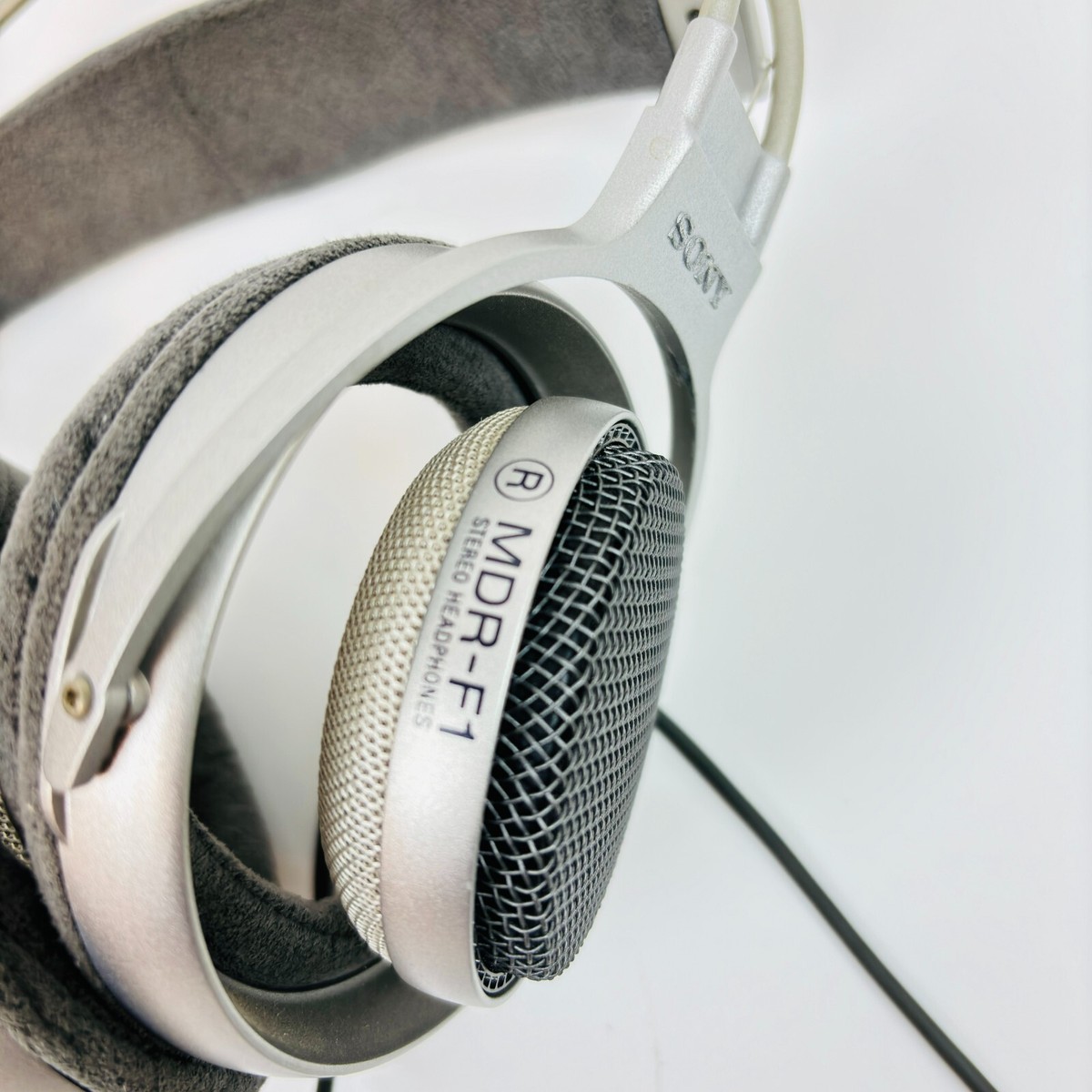 SONY MDR-F1 Open-Air Headphones Silver Working Japan | eBay