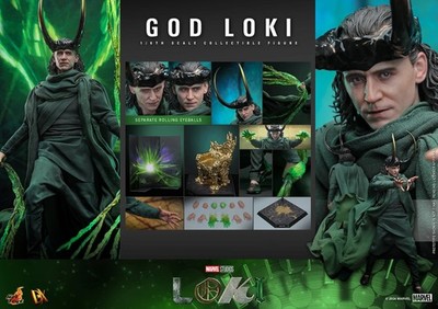 US Stock Hot Toys Marvel Loki DX40 Collector Edition God Loki 1/6