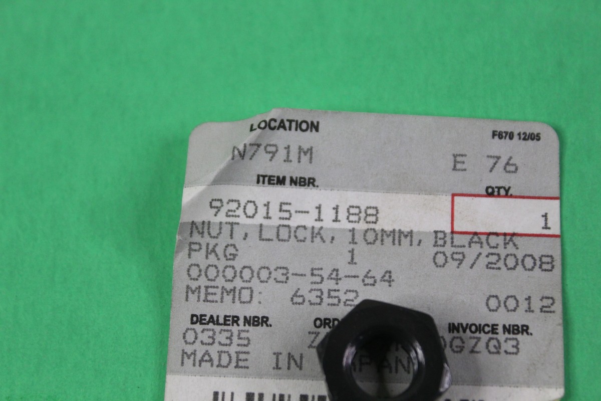 NOS OEM Kawasaki Lock Nut 1982-2000 KZ1100 ZN1100 EN450 ZX1100