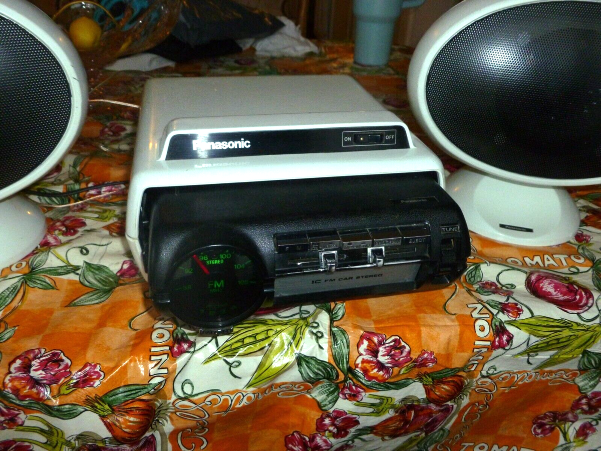 Rare Panasonic Space Age 8-Track Player Fm Stereo Home/Auto With