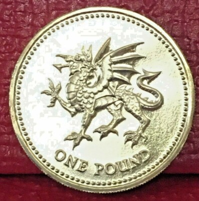 2000 GREAT BRITAIN QUEEN ELIZABETH II ONE POUND SILVER COIN KM