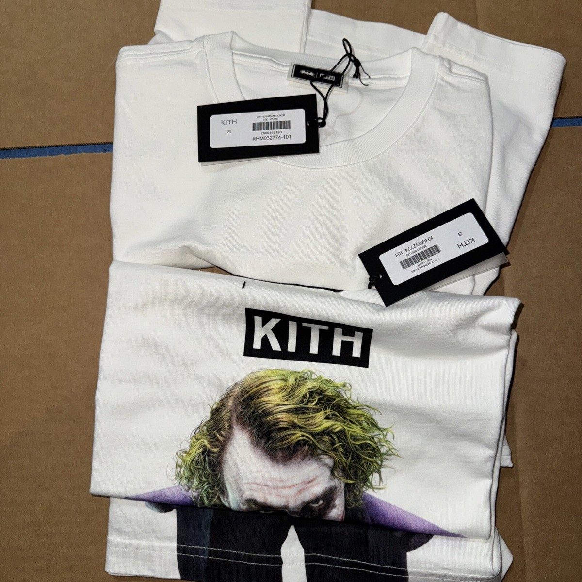 Kith Batman Joker Tee Shirt - White Heath Ledger Dark Knight Size
