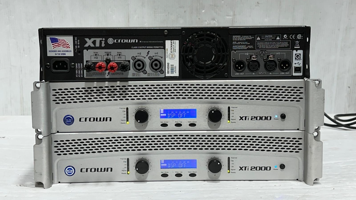 Crown XTi 2000 2-Channel 1600W Power Amplifier #7060 (ONE