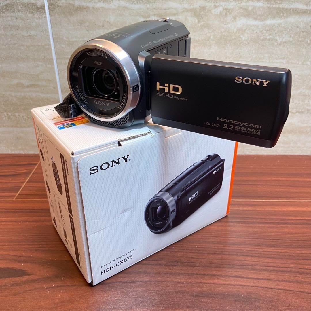 SONY HDR-CX675 ブラック 収納バック付き SONY HDR-CX675 ブラック