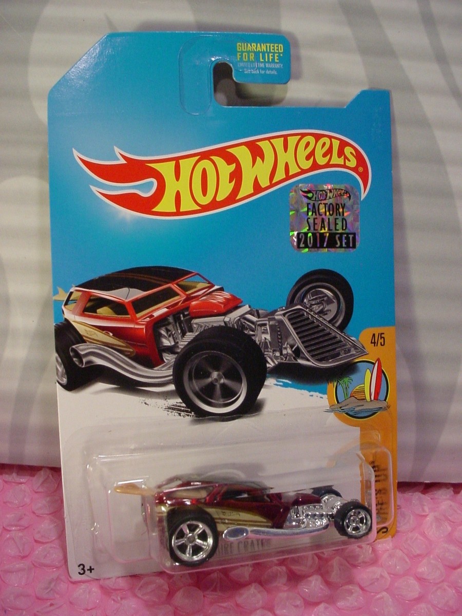 Hot Wheels SUPER Treasure Hunt SURF CRATE∞red ;REAL RIDERS∞2017