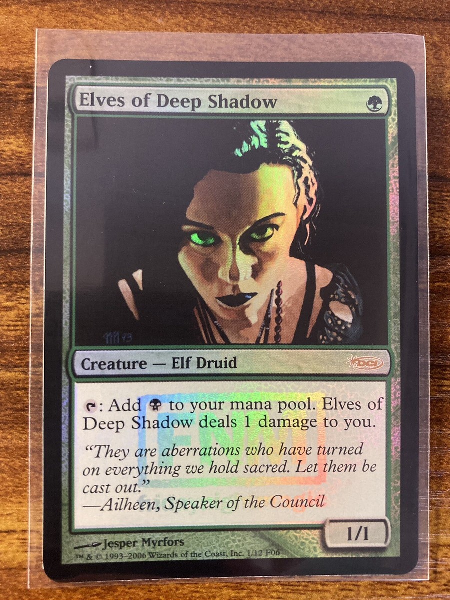 MTG✨ELVES OF DEEP SHADOW FOIL (FNM)✨DCI Friday Night Magic NM